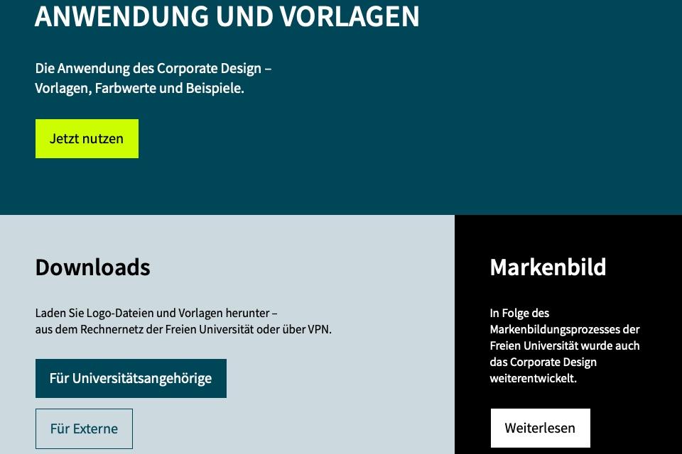 The new corporate design website