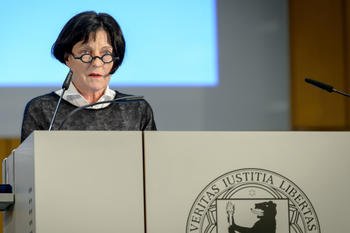 The Nobel laureate in Literature, Herta Müller, gave a very moving presentation. Born in Romania, she described what it means to live where freedom is lacking. 