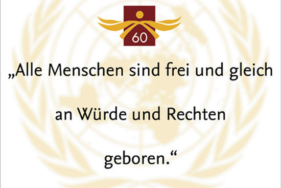 Die Ausstellung "60 Jahre Allgemeine Erklärung der Menschenrechte" läuft bis zum 15. Februar 2009, Mo-Fr 9-20 Uhr in der Universitätsbibliothek, Garystr. 39, 14195 Berlin