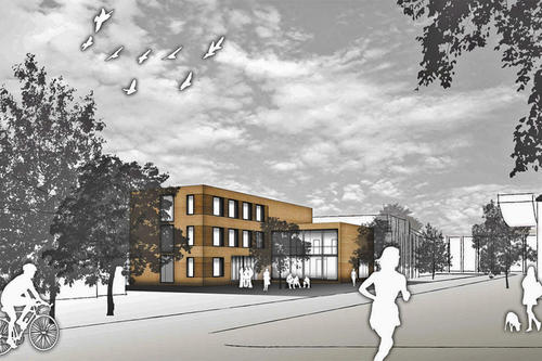 Für die Gestaltung des Neubaus wurde unter anderem auf die Einbindung in die Umgebung und Barrierefreiheit geachtet