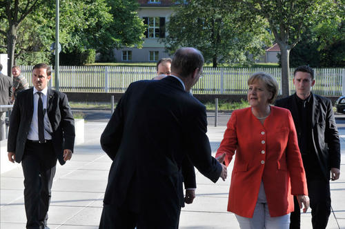 Bundeskanzlerin Angela Merkel hielt die Festrede zur Jahrestagungseröffnung der Alexander von Humboldt-Stiftung an der Freien Universität Berlin.