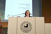 Prof. Dr. Petra Knaus, Vizepräsidentin für Forschung an der Freien Universität Berlin, begrüßte zur Einstein Lecture Dahlem.
