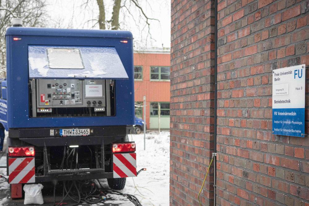 Der Stromausfall stellte den Fachbereich Veterinärmedizin für mehrere Tage vor große Herausforderungen.