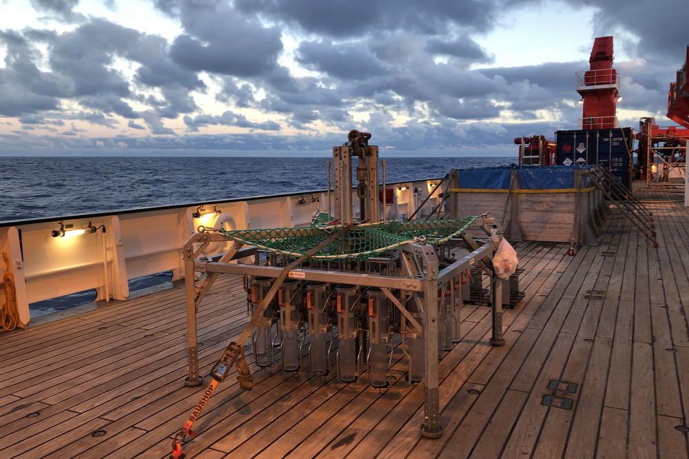 Sonde zur Probennahme am Meeresboden.