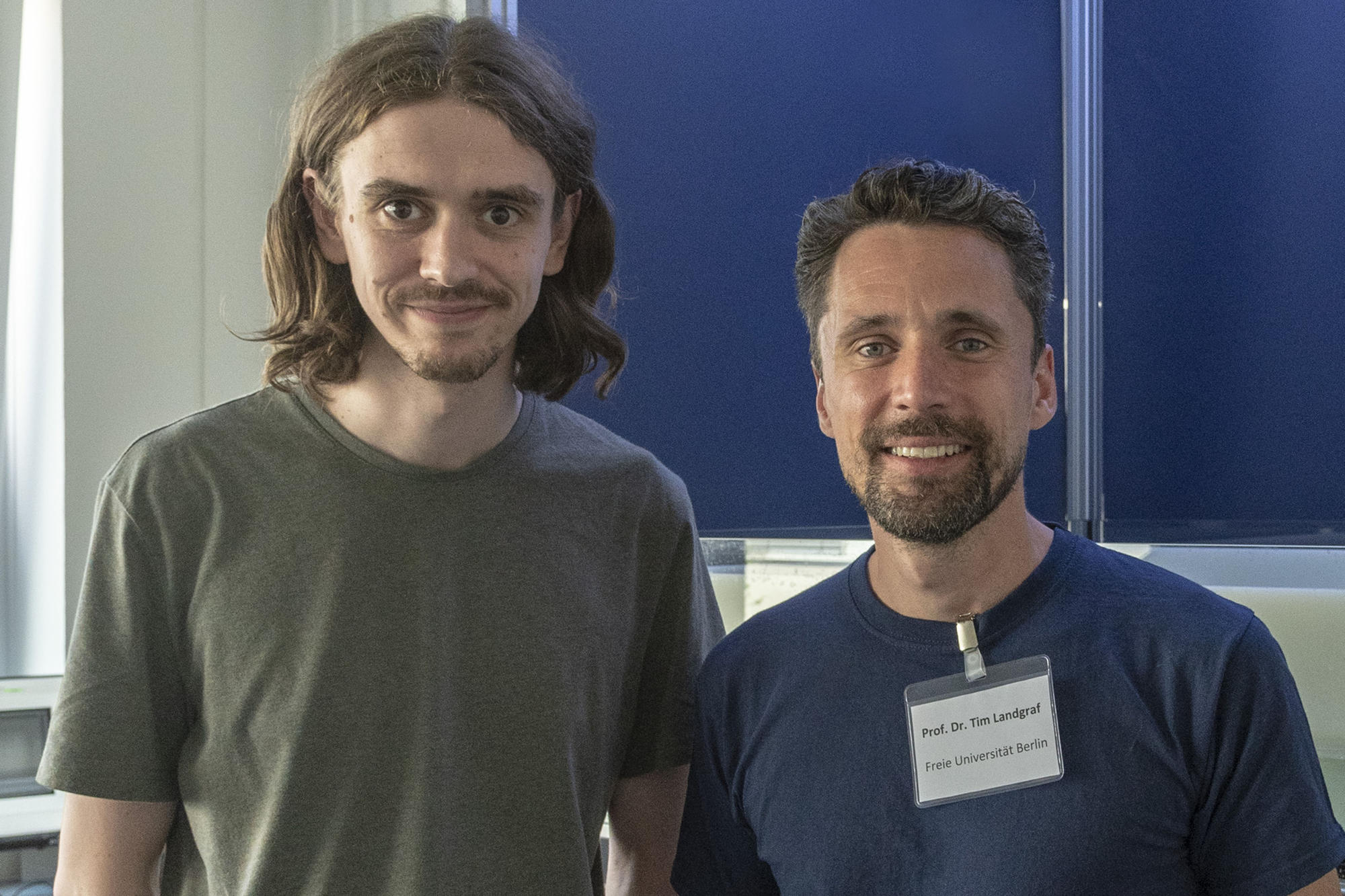 Juniorprofessor Tim Landgraf (rechts) und Mathis Hocke, studentischer Projekt-Mitarbeiter.