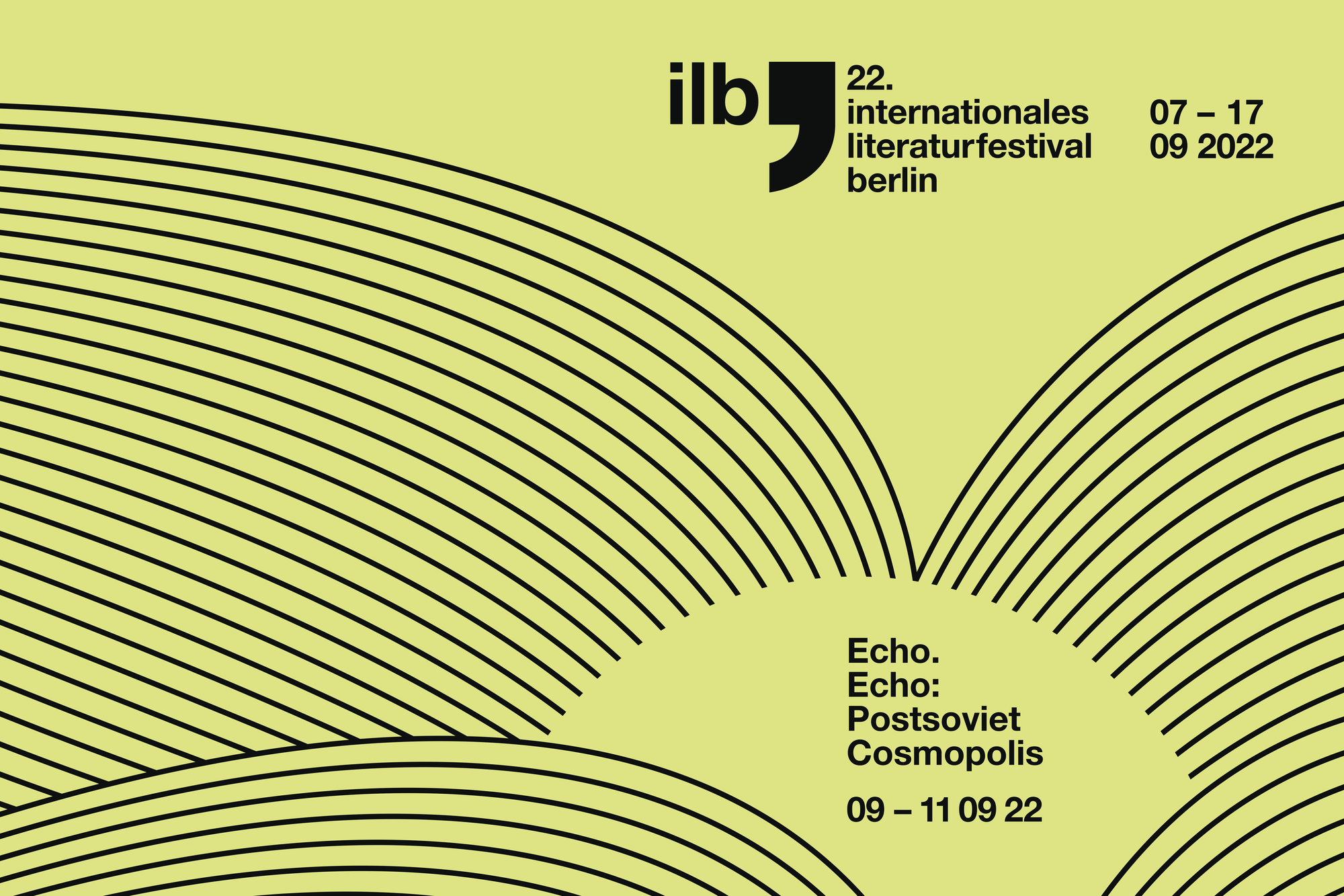 Was erzählen Bücher über den Zustand der Welt: Plakat zur diesjährigen Reihe in Anlehnung an das Festivalplakat.