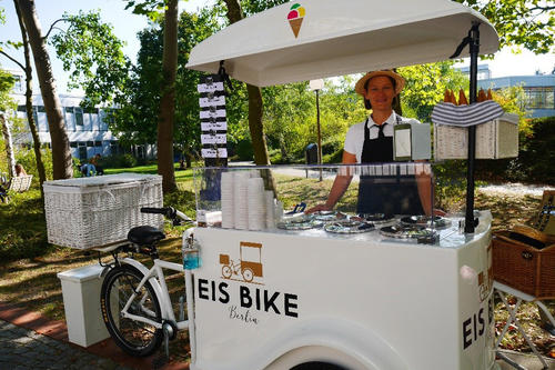 Das Eis Bike sorgte in den Konferenzpausen für Abkühlung.