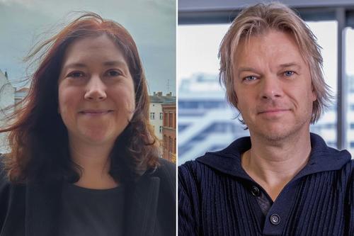 Lena Noack (li.) ist Professorin für planetare Geodynamik an der Freien Universität, Frank Postberg ist dort Professor für Planetologie