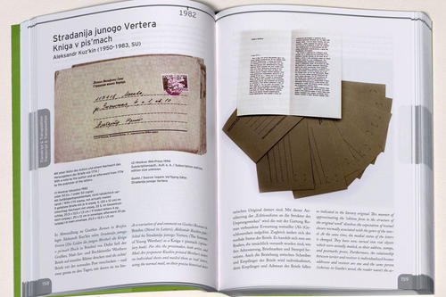 Annette Gilbert nimmt die Werke von Appropriationskünstlern unter die Lupe. Hier eine Abwandlung von Goethes "Werther" durch den russischen Künstler Alexandr Kuz'kin.