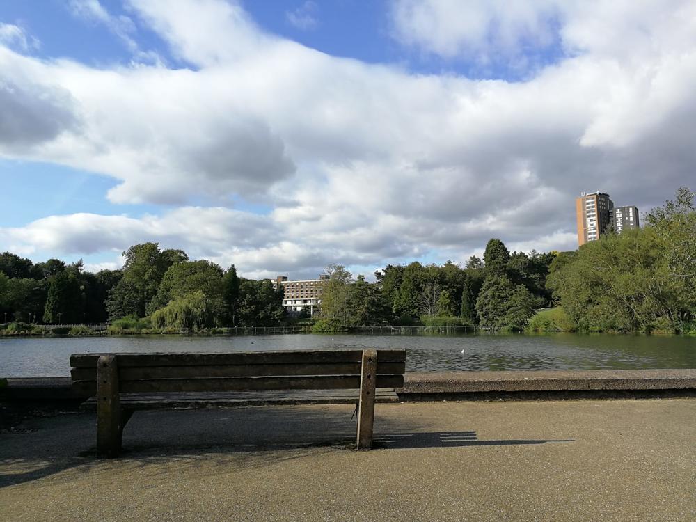 Der campuseigene See...