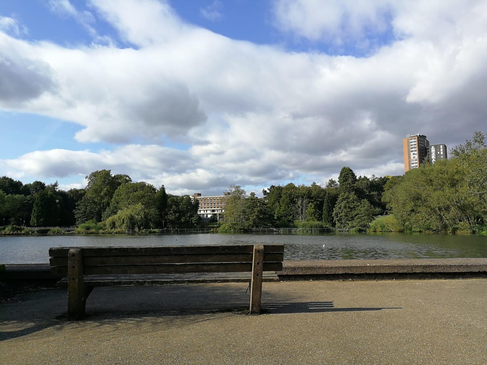 Der campuseigene See...