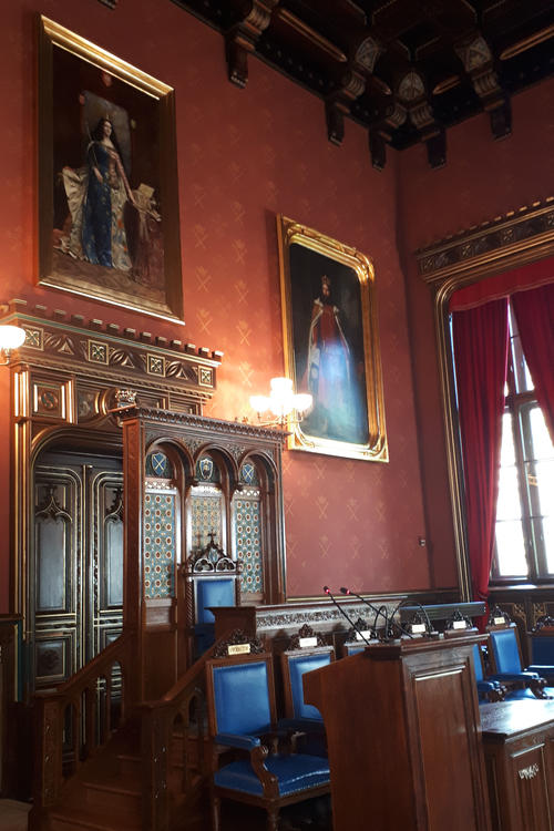 Ein Saal im Rektoratsgebäude an der Uniwersytet Jagielloński in Krakau.