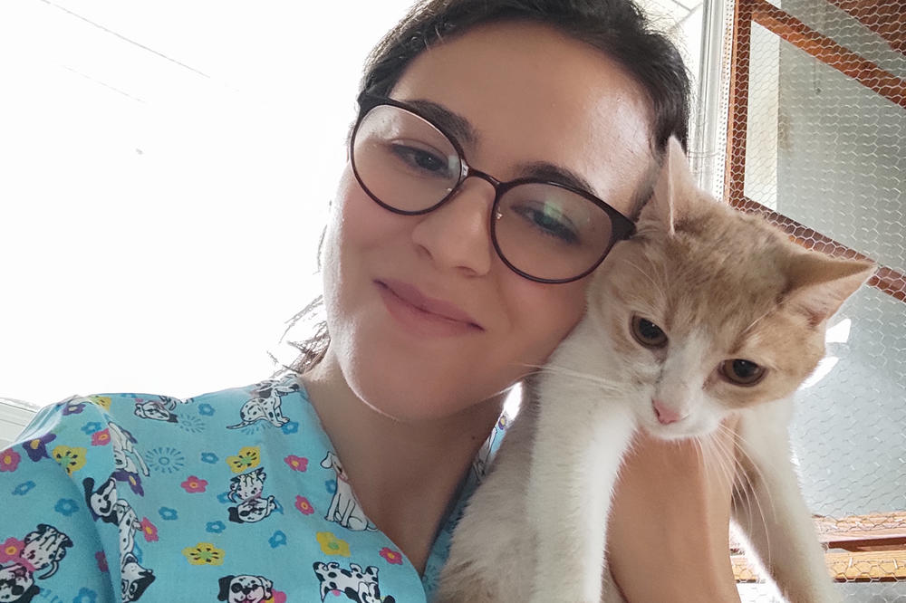 Die Versorgung von Straßentieren – wie diesem Kater aus Bulgarien – ist für Carine  Hadjadene ein Herzensanliegen.