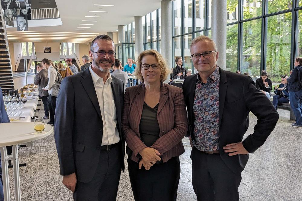 Jaco Cilliers (UNDP Resident Representative in Ukraine), Professor Katharina Bluhm (dean of research at the Institute for East European Studies, Freie Universität), and Herbert Grieshop (director of Freie Universität Berlin’s International Office)