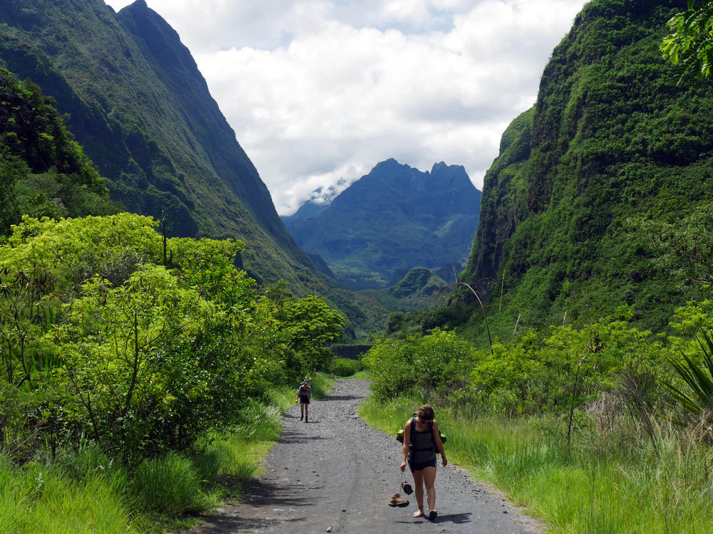 ... and a hike through the tropical landscape.