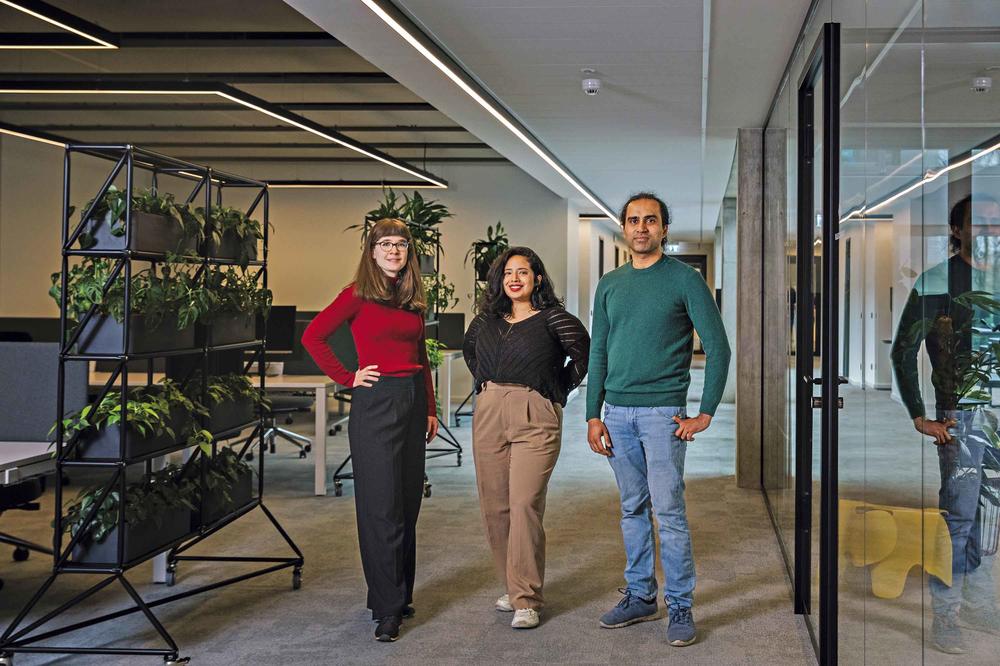 The "sylby" team: Dr. Vera Scholvin, Yamile Vargas and Dr. Paras Mehta.