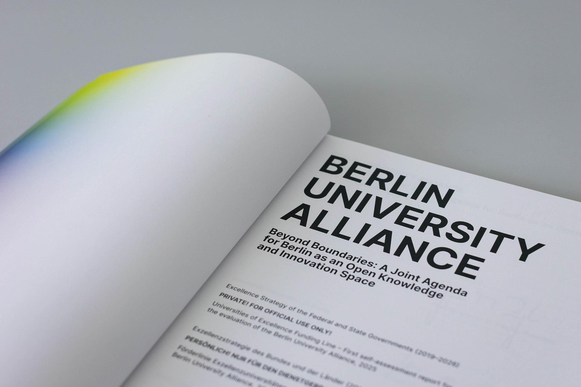 Proposal der Berlin University Alliance in der Exzellenzstrategie
