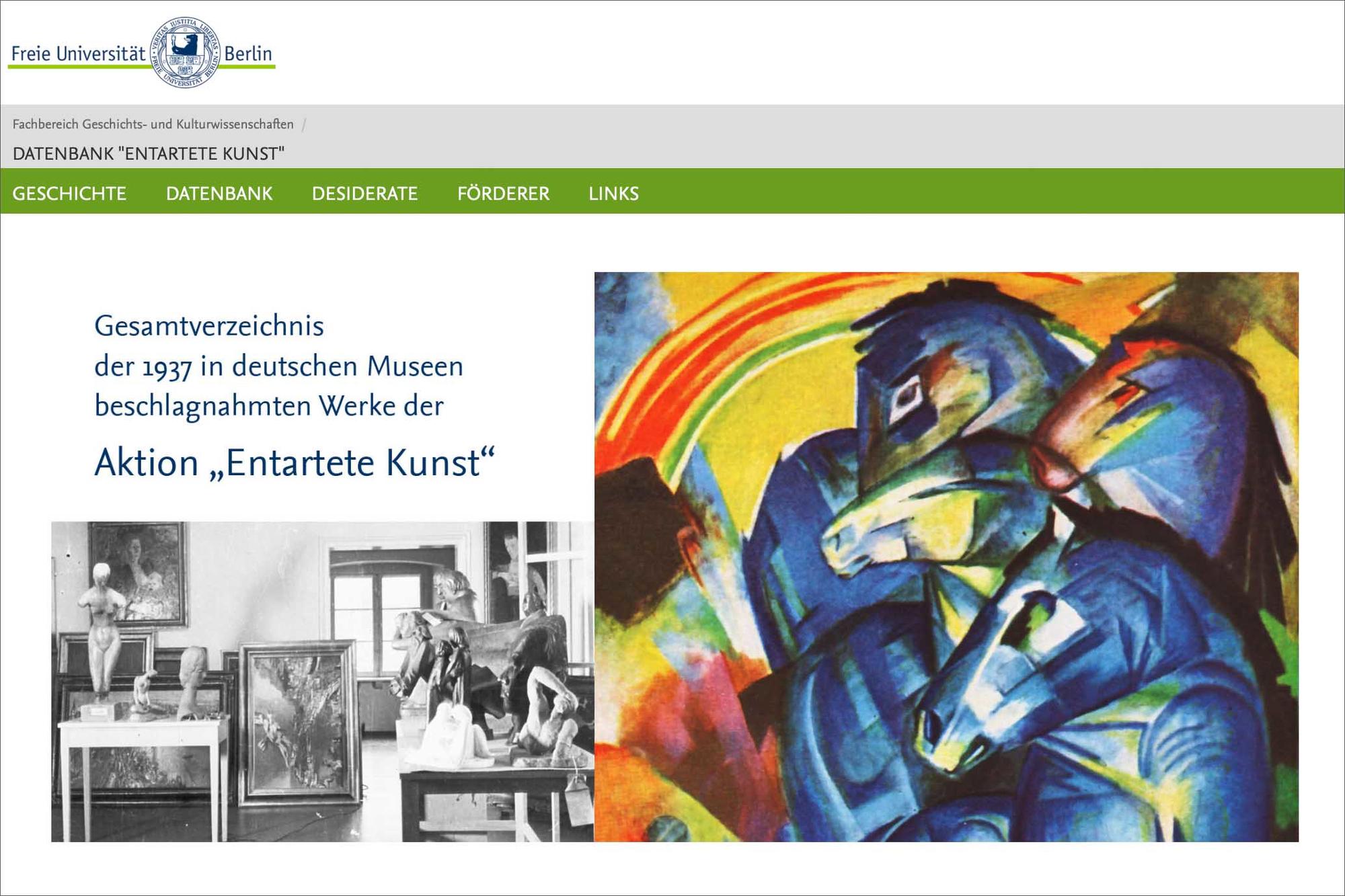 Forschungsstelle „Entartete Kunst"