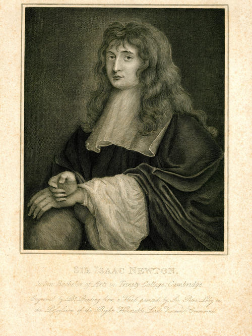 Der englische Mathematiker Isaac Newton (1643-1727) gilt neben Gottfried Wilhelm Leibniz als Erfinder der Infinitesimalmathematik.