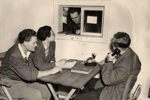 So sah es aus, das Immatrikulationsbüro der Freien Universität Berlin im Jahre 1948.