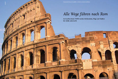 Überreste des Kolosseums, des größten im antiken Rom erbauten Amphitheaters.