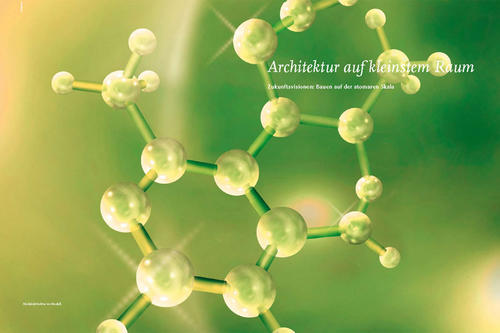 Molekülstruktur im Modell.