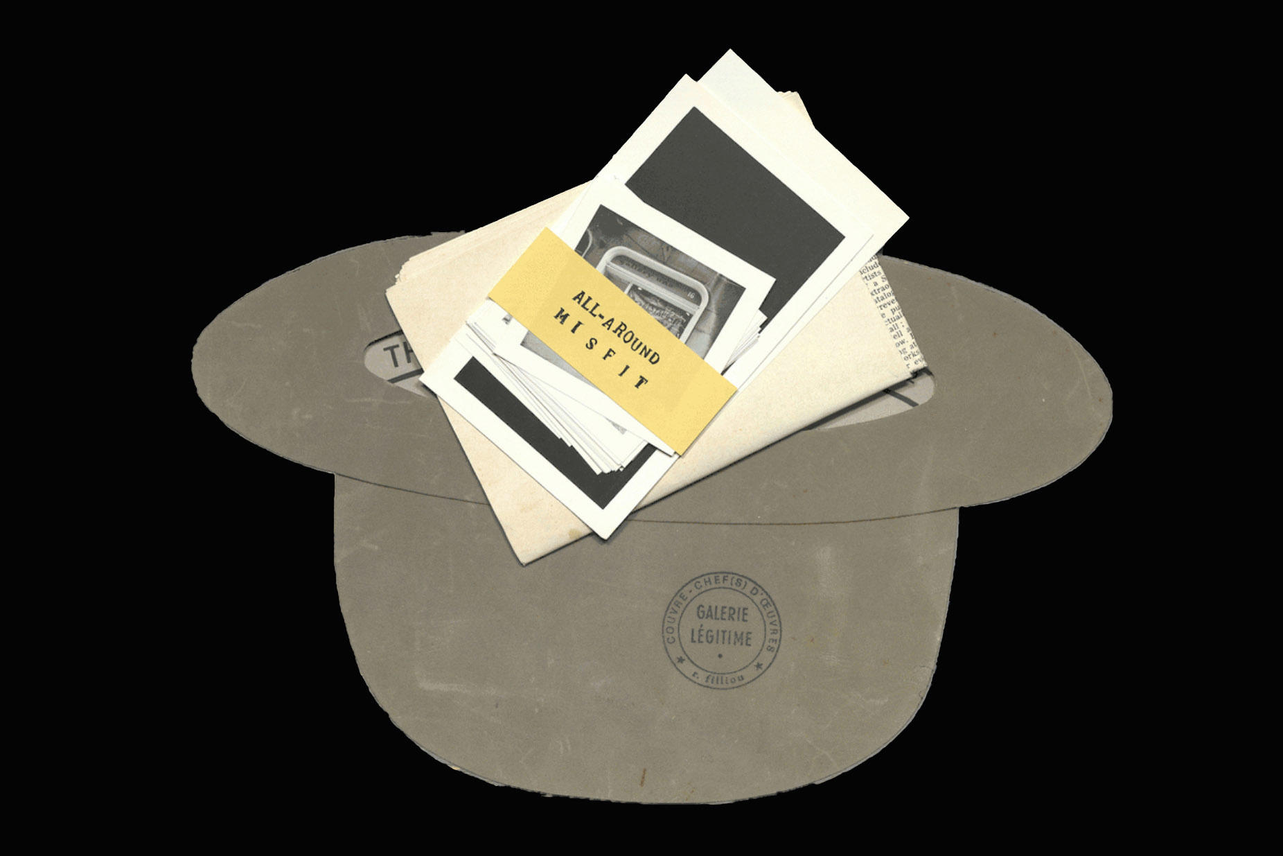 Hut als Kunstwerk. Diese Einladung zu einer Ausstellung von 1962 bis 1972 in London stammt vom französischen Künstler Robert Filliou.