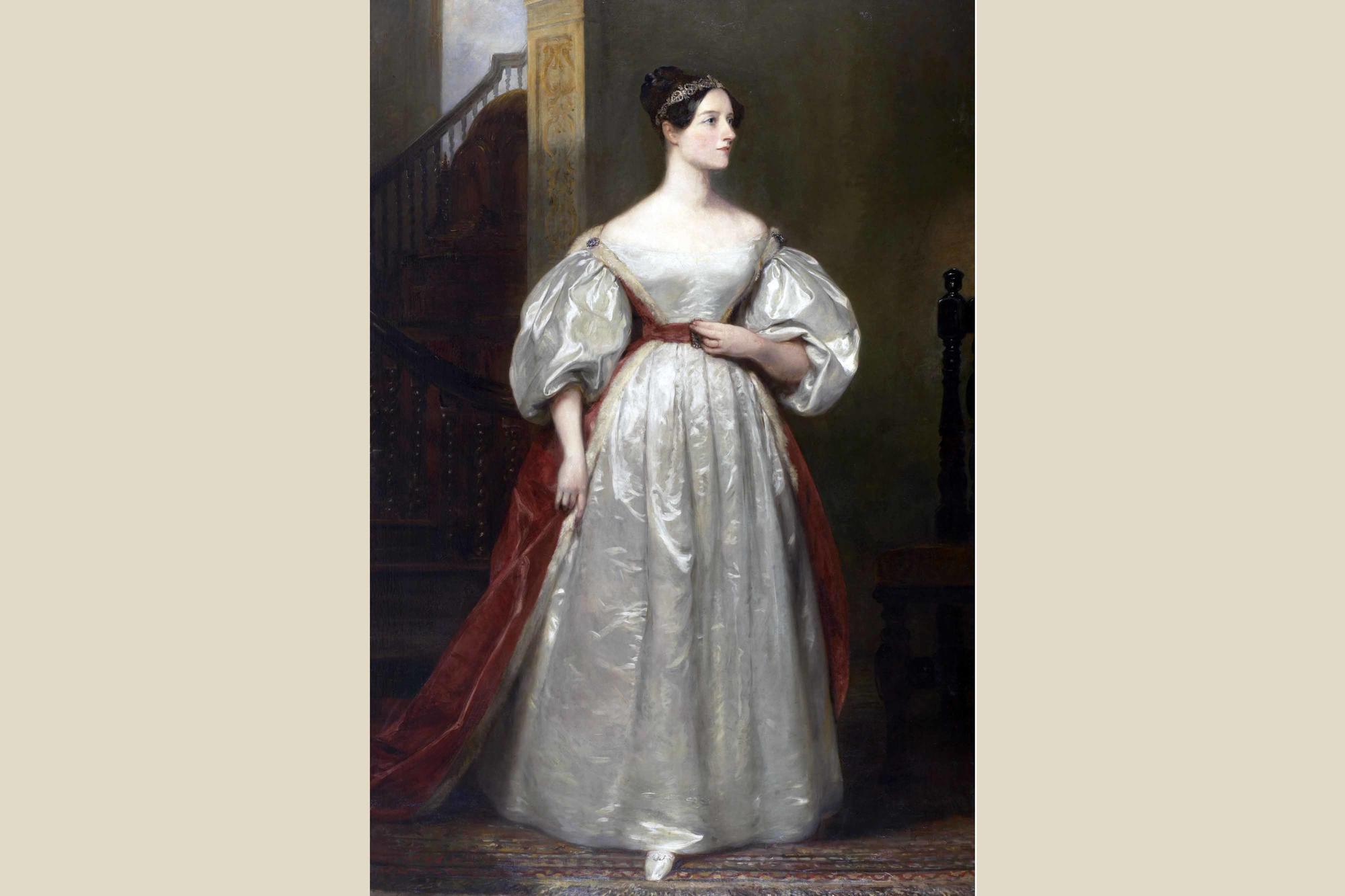 Porträtgemälde von Ada Lovelace, gemalt von Margaret Sarah Carpenter im Jahr 1836