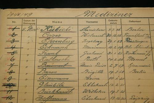 Stanislaw Karol Kubicki trägt die Matrikelnummer 1