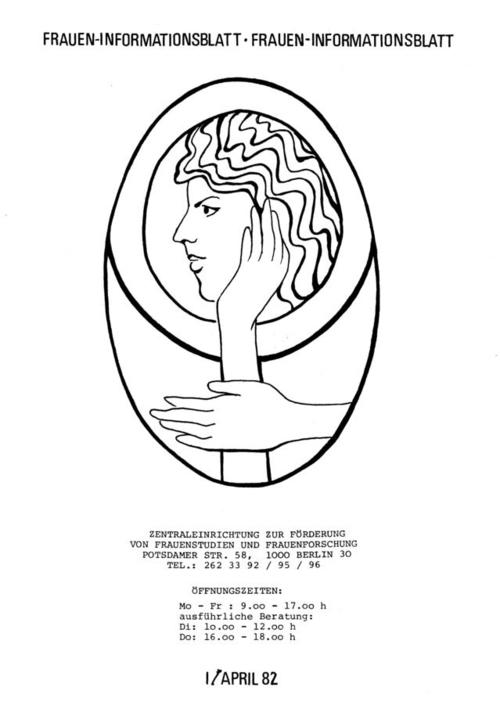 Das erste Fraueninformationsblatt der "Zentraleinrichtung zur Förderung von Frauen und Geschlechterforschung (ZEFG)"
