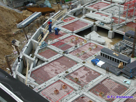 Detail der Baustelle im Mai 2002