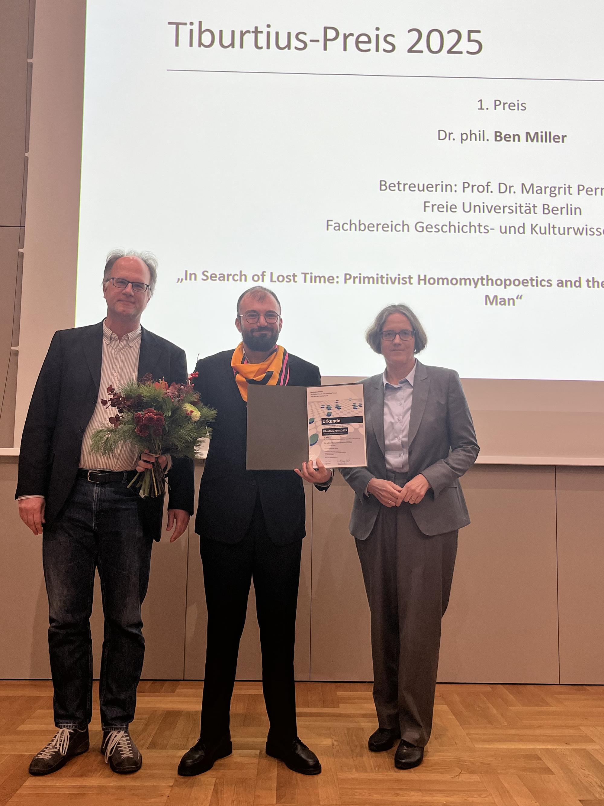 1. Preis für Ben Miller