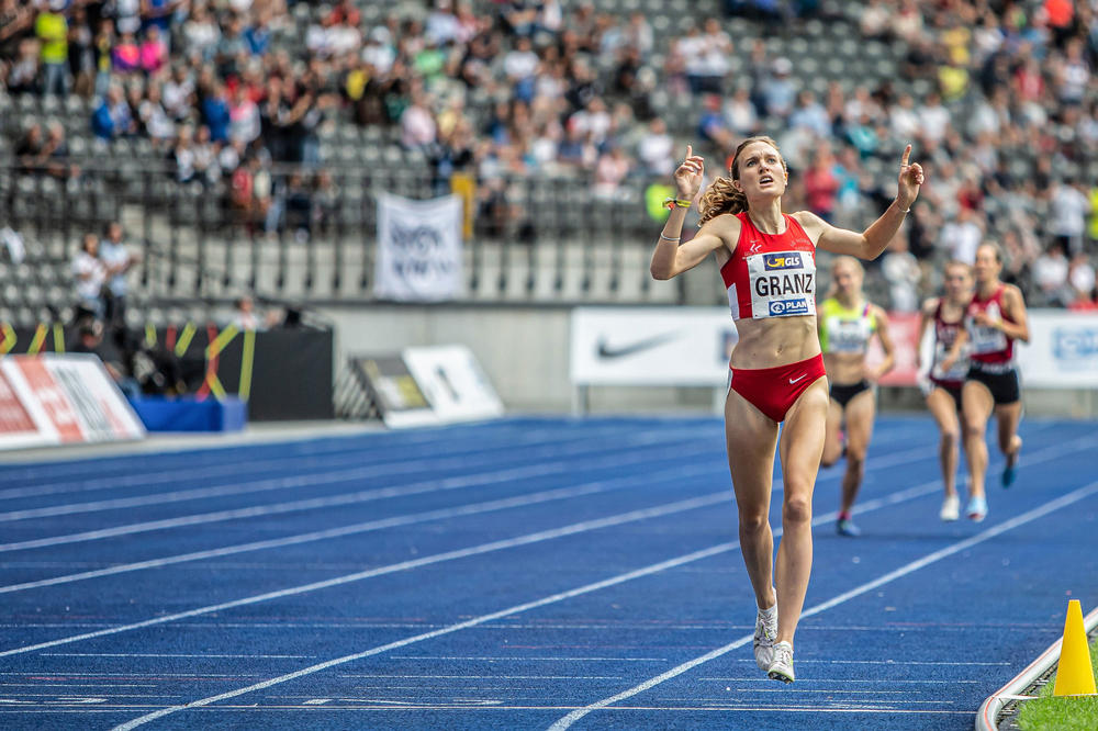 Caterine Granz: Ausgezeichnete Spitzensportlerin und Deutsche Meisterin über die 1.500-Meter-Distanz.