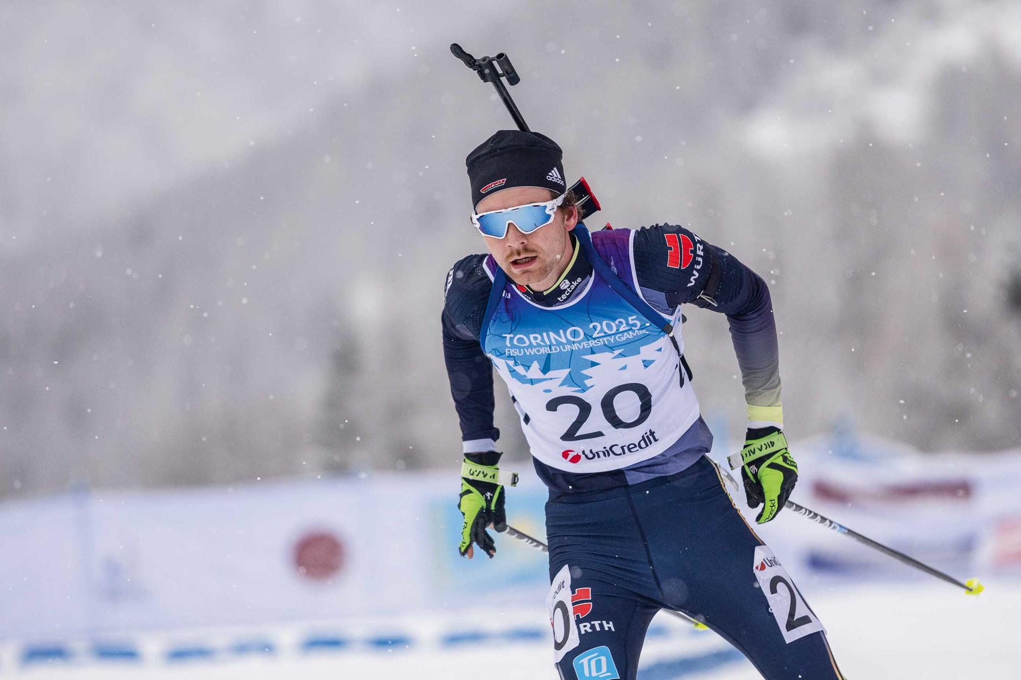Verbindet Studium und Spitzensport: Biathlet Frederik Madersbacher Eide
