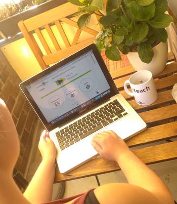 Abb. 3: Arbeit mit dem Videoportal von zu Hause – Annekatrin Lietz