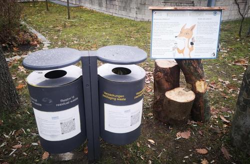 Wildtierfreundliche Mülleimer