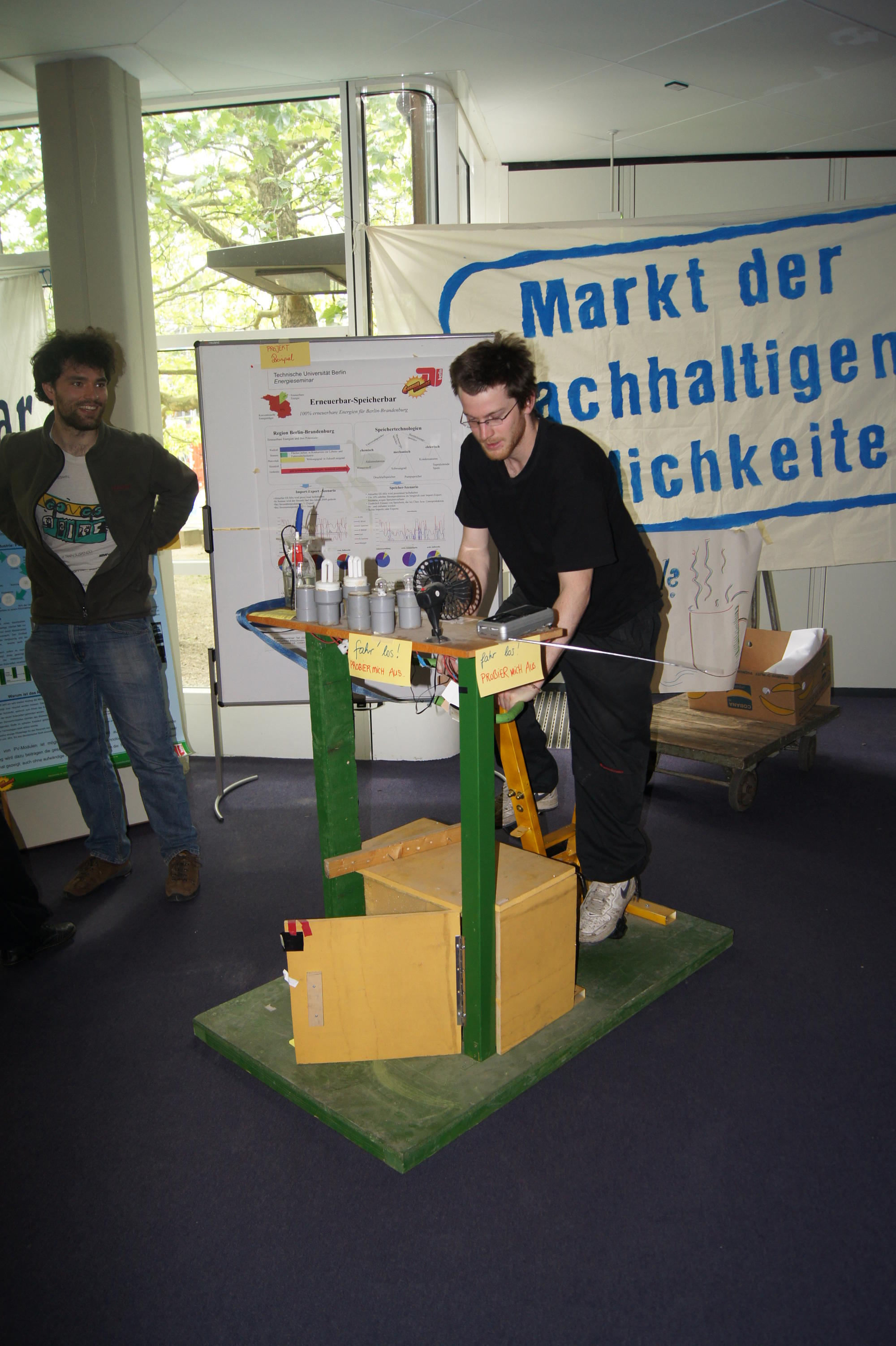 Der Markt der nachhaltigen Möglichkeiten lud nicht nur zum schlendern ein.