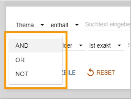 Suche mit mehreren Begriffen