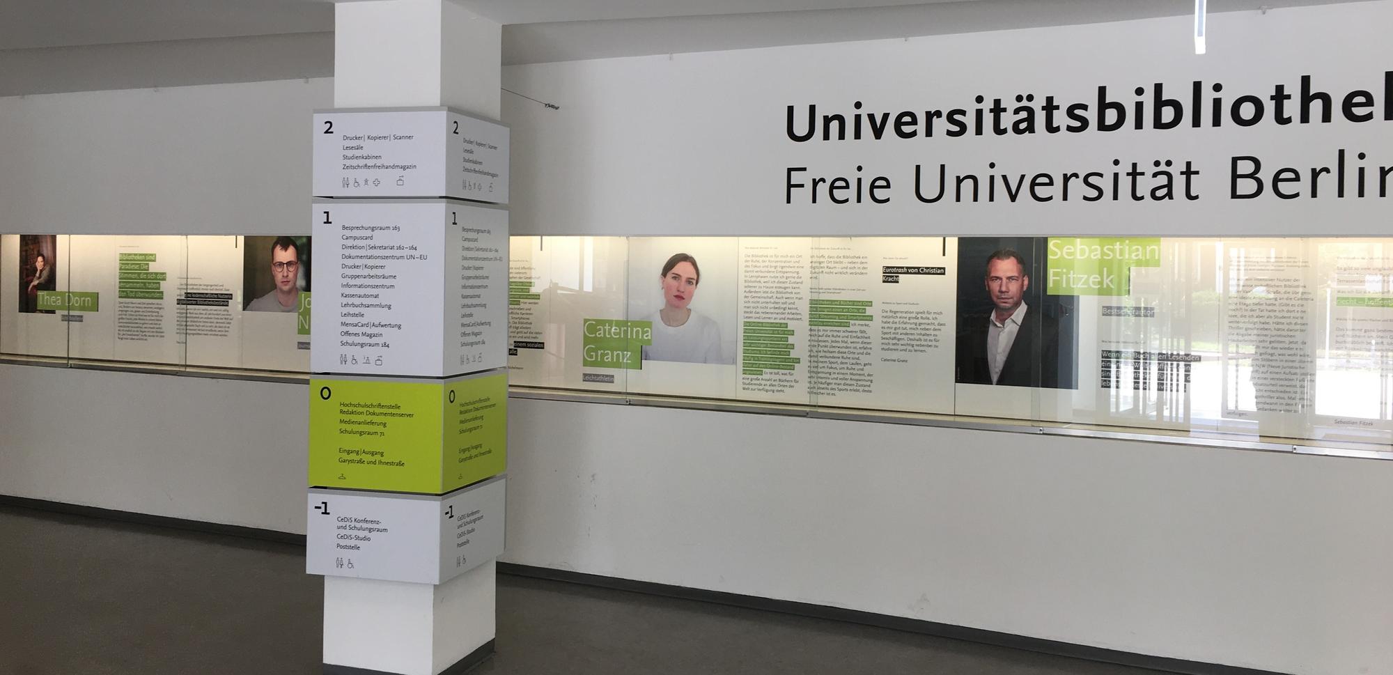 Dauerausstellung "En Passant" im Foyer der Garystr. 39