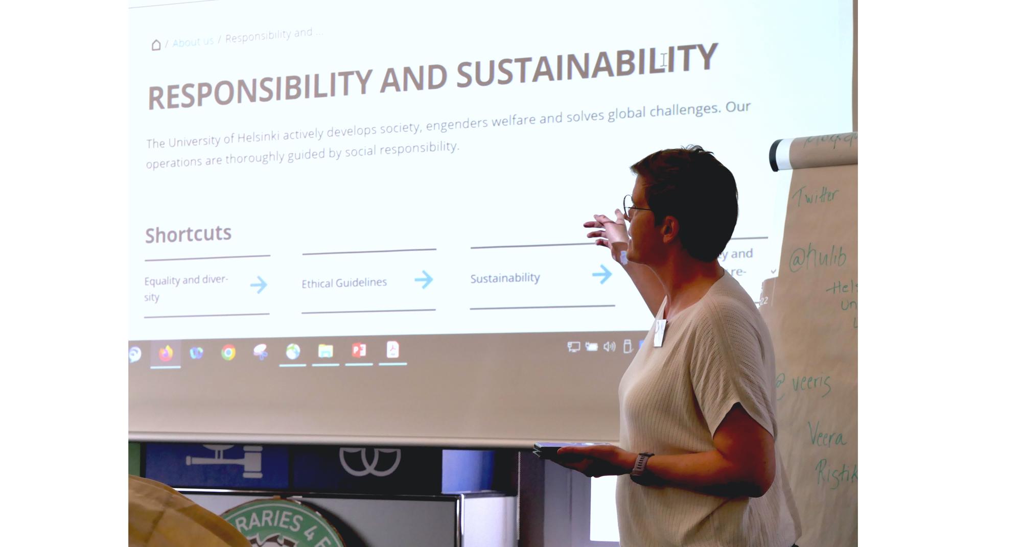 Poster-Session: „What does sustainability mean to you and/or your institution?“