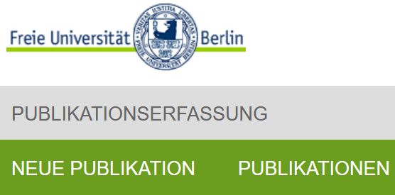 Publikationserfassung an der Freien Universität