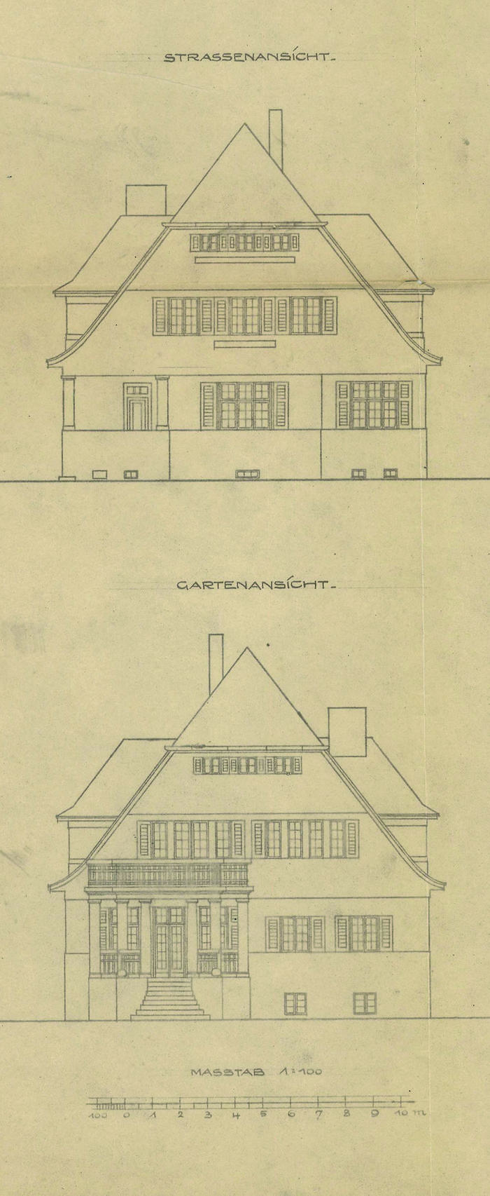 Historische Planzeichnung